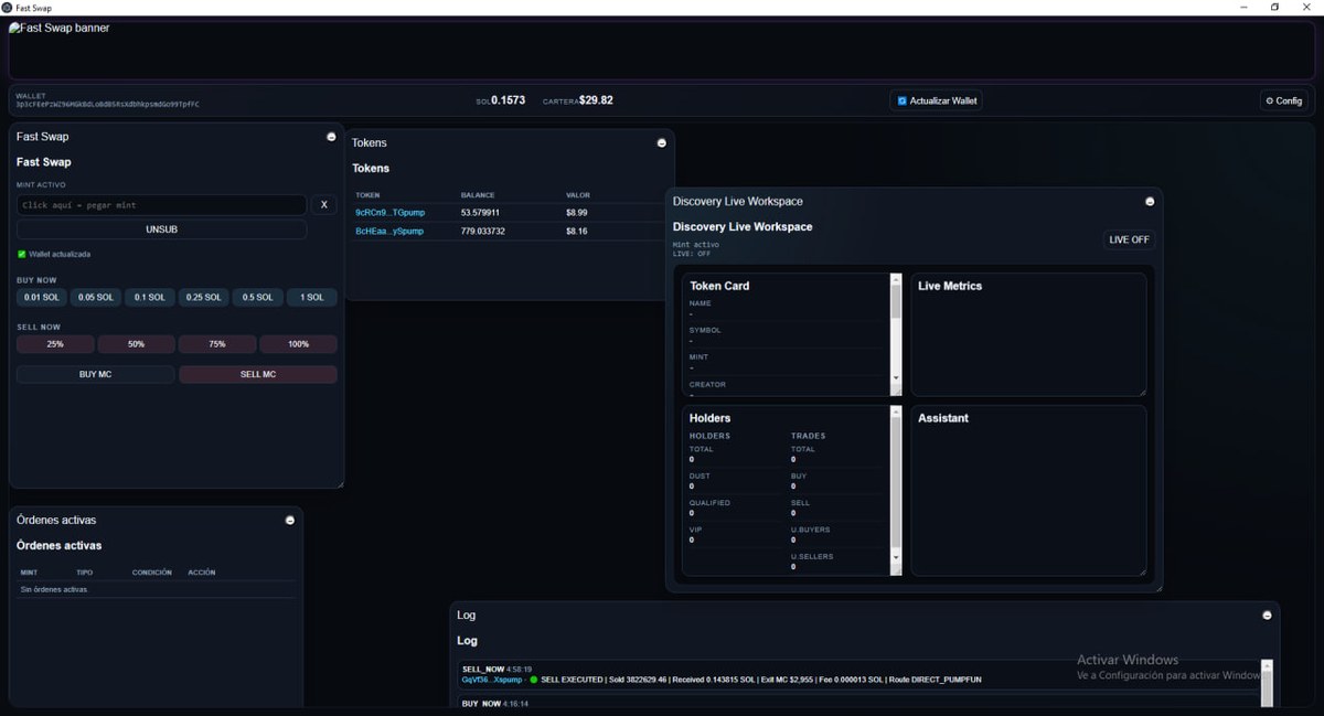 Fast Swap screenshot