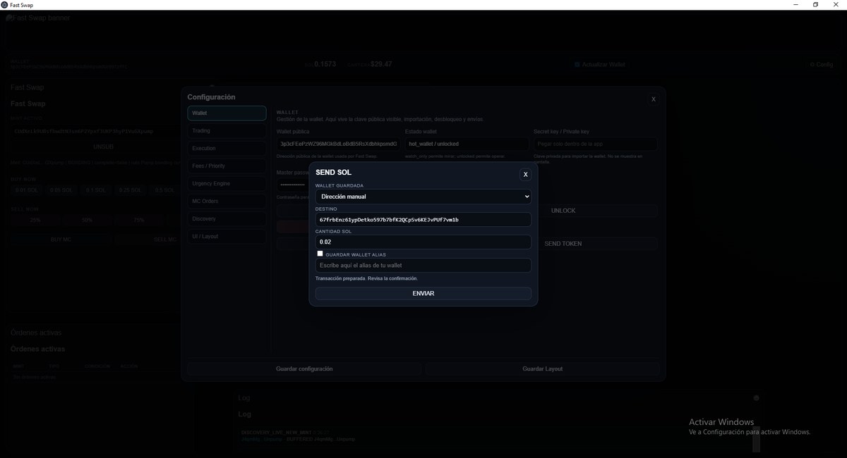 Fast Swap screenshot
